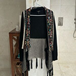 Alberto makali poncho sweatshirt very colourful elegant bohemian fun